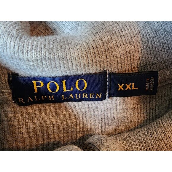 Polo Ralph Lauren Gray 1/4 Zip Long Sleeve Estate Rib Quarterzip Pullover Sz XXL - Picture 6 of 15